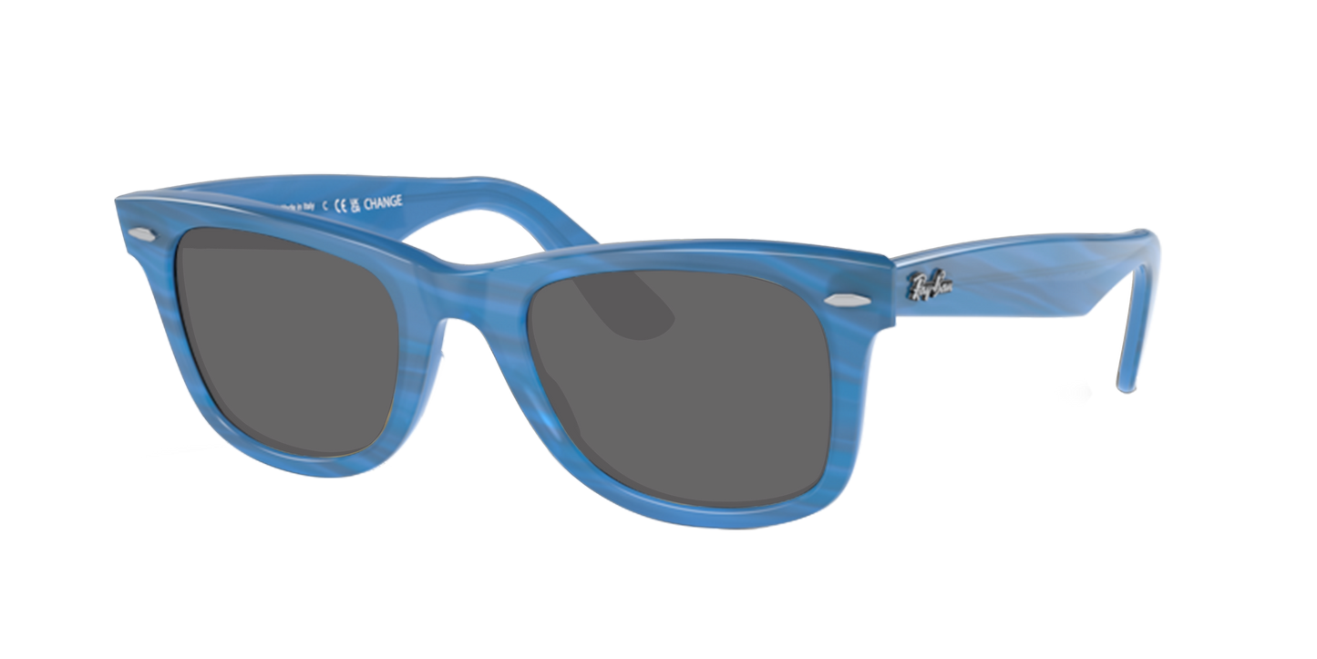 Photo Striped Blue, Grey-Polarized, Sunberryrx