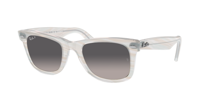 Photo Striped Light Blue, Grey Gradient-Polarized, Rayban