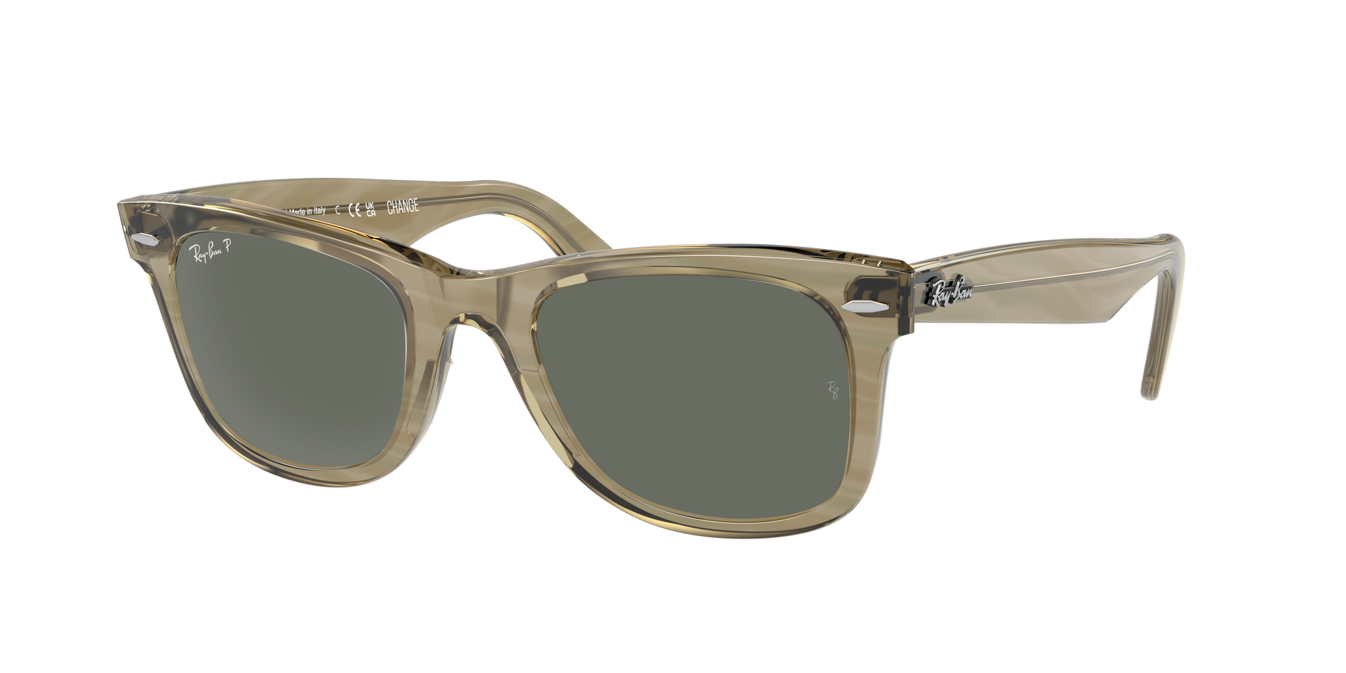 Photo Striped Grey, Green-Polarized, Rayban