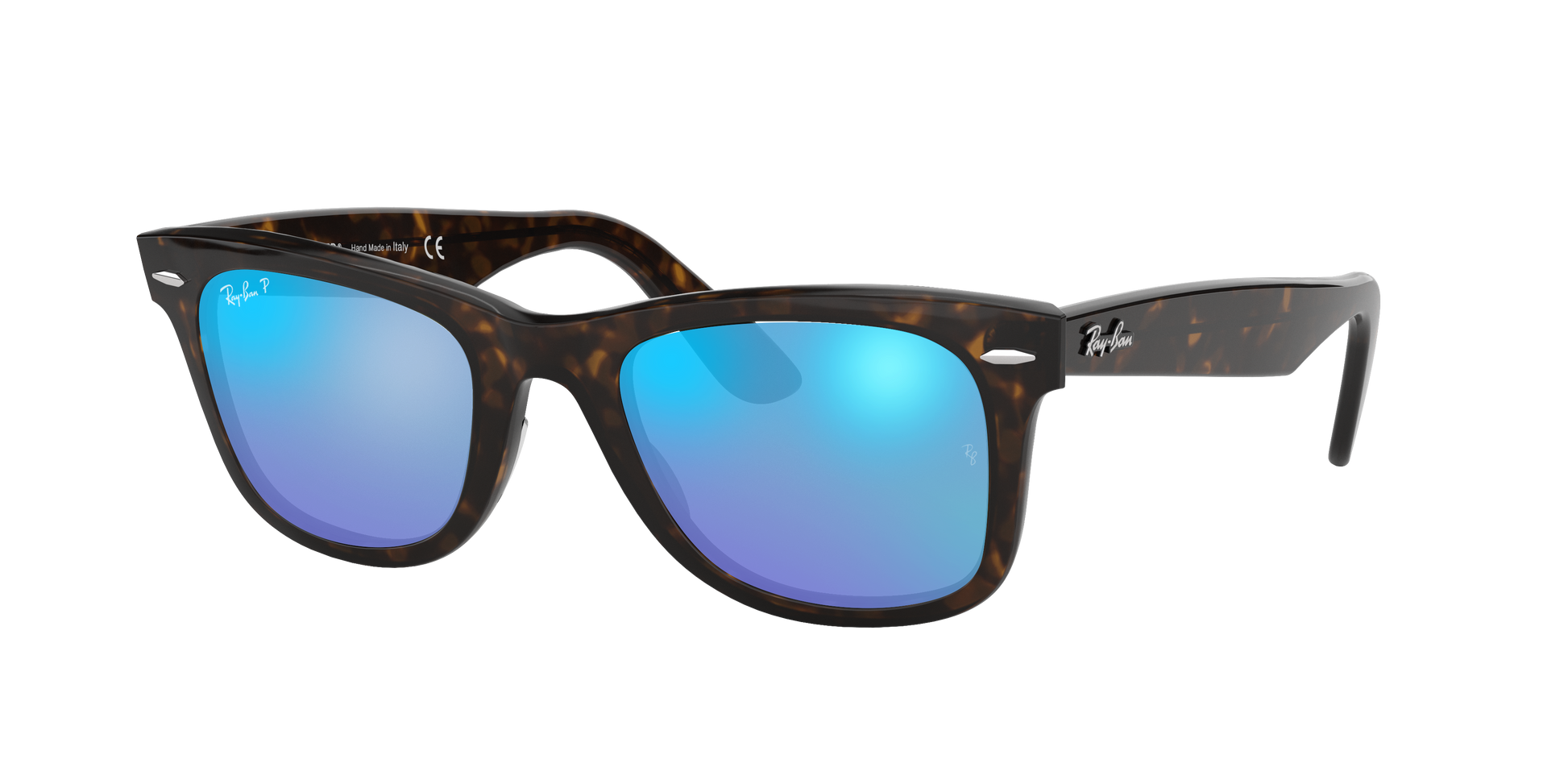 TORTOISE, Mirrored Blue-Polarized, Rayban