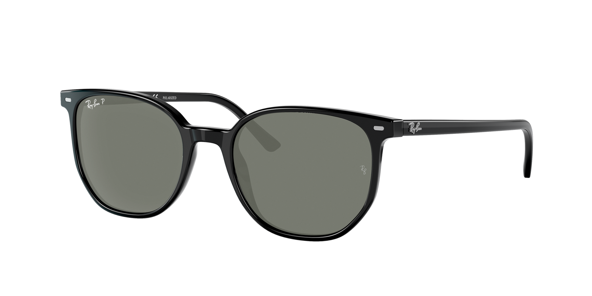 Black, Green-Polarized, Rayban