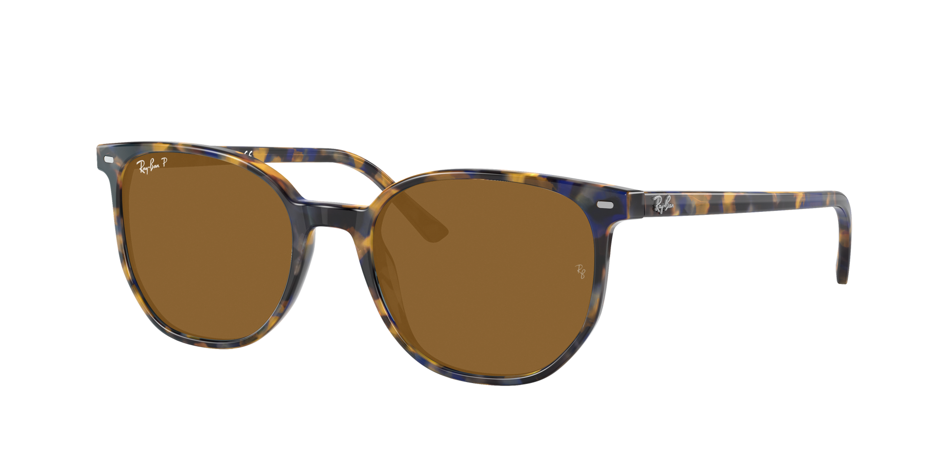 YELLOW & BLUE HAVANA, Brown-Polarized, Rayban