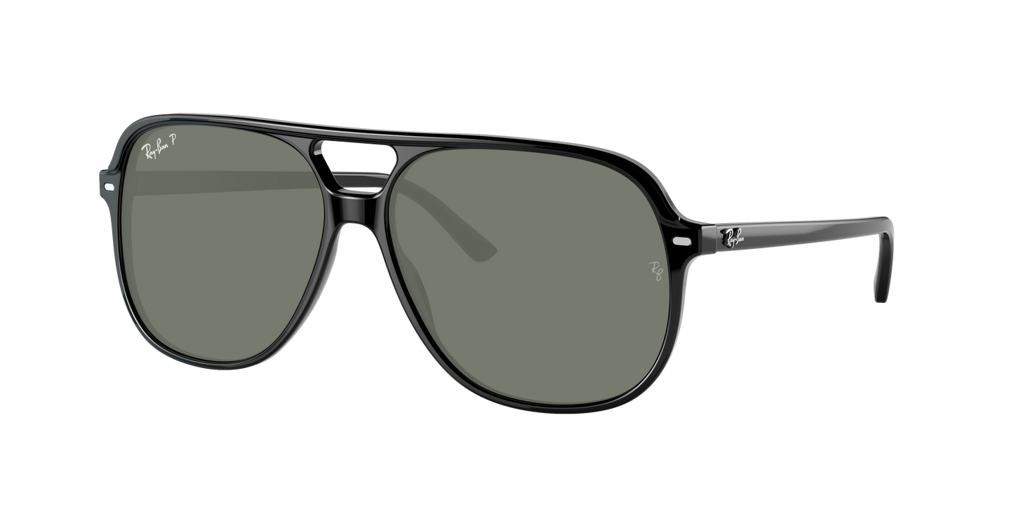 Black, Green-Polarized, Rayban