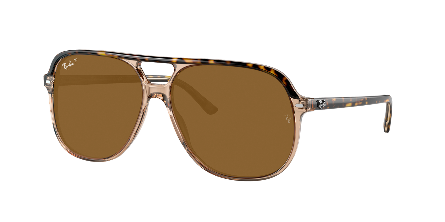 HAVANA ON TRANSPARENT BR, Brown-Polarized, Rayban