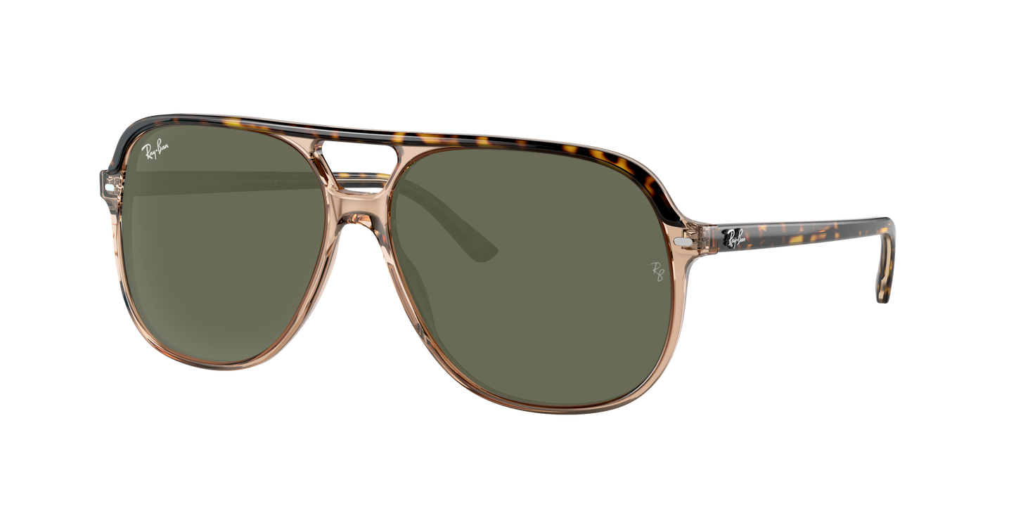 HAVANA ON TRANSPARENT BR, Green, Rayban