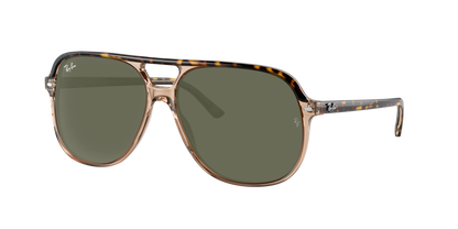 HAVANA ON TRANSPARENT BR, Green, Rayban