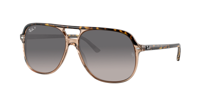 HAVANA ON TRANSPARENT BR, Grey Gradient-Polarized, Rayban