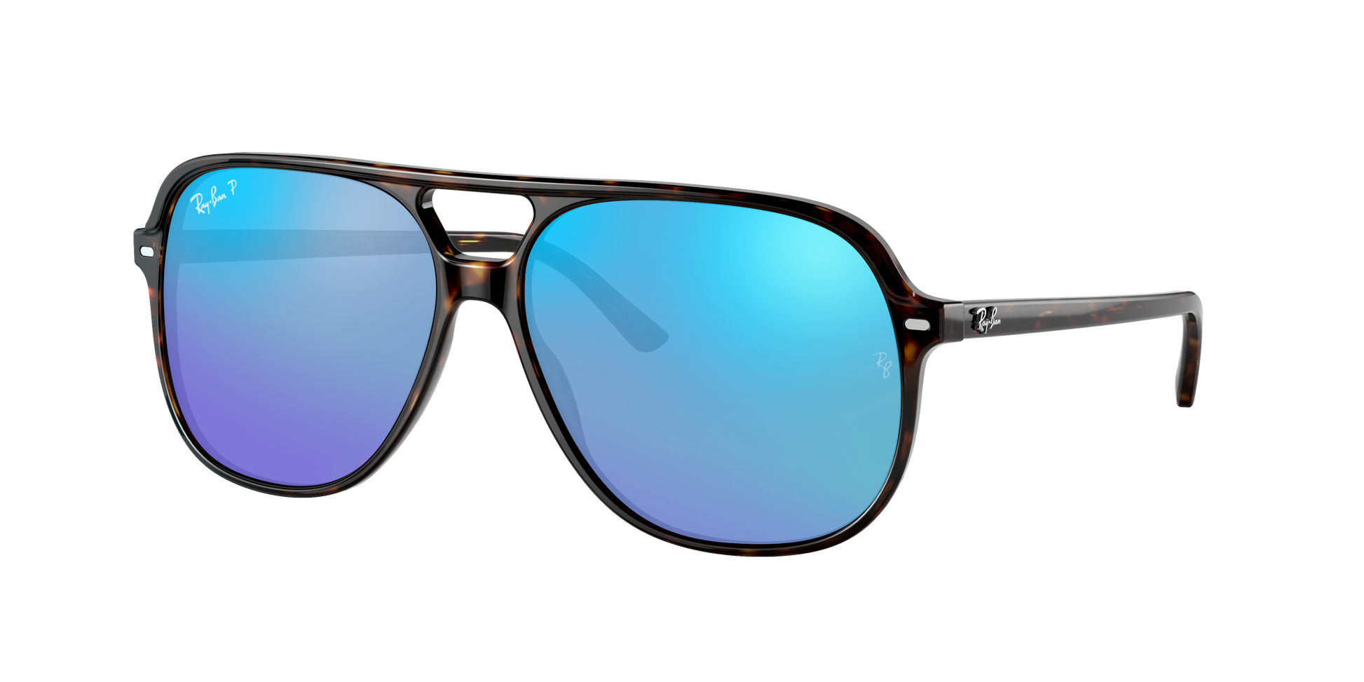 Havana, Mirrored Blue-Polarized, Rayban