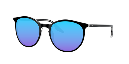 BLACK ON TRANSPARENT, Blue-Mirrored, Sunberryrx