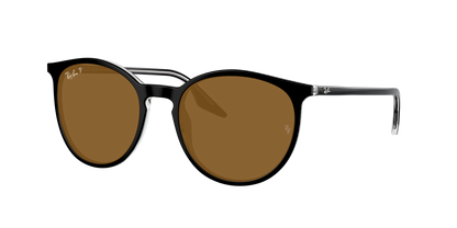 BLACK ON TRANSPARENT, Brown-Polarized, Rayban