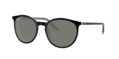 BLACK ON TRANSPARENT, Green-Polarized, Rayban