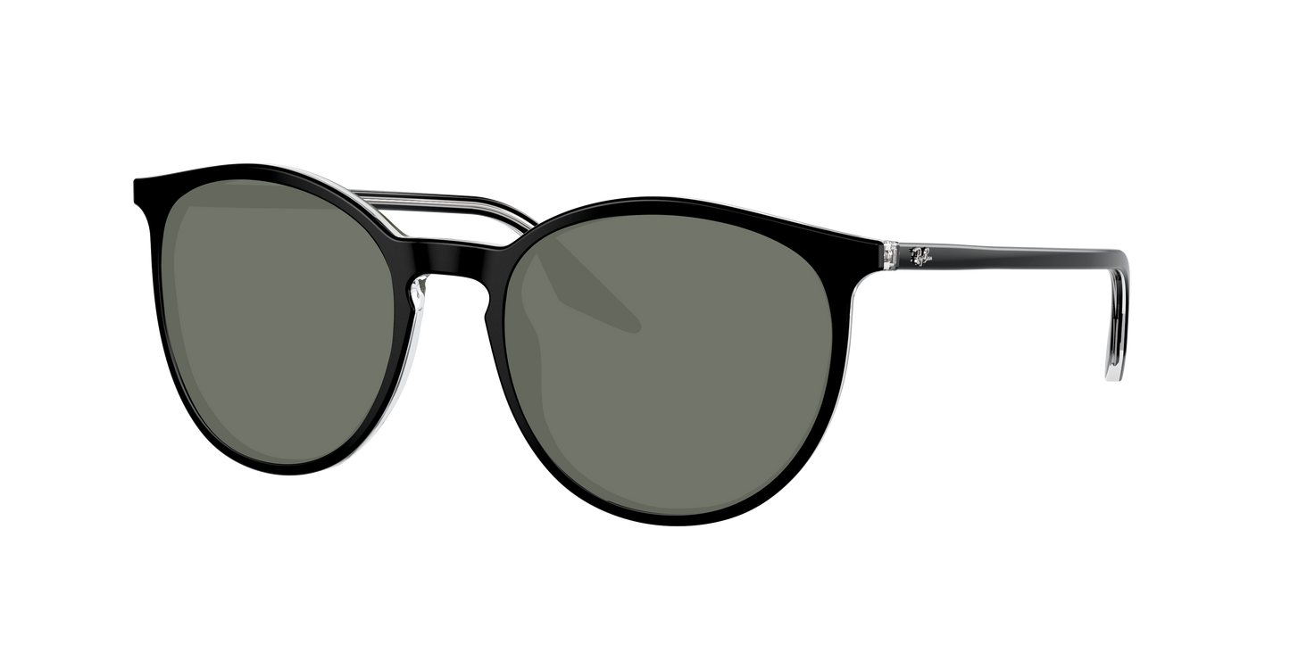 BLACK ON TRANSPARENT, Green-Polarized, Sunberryrx