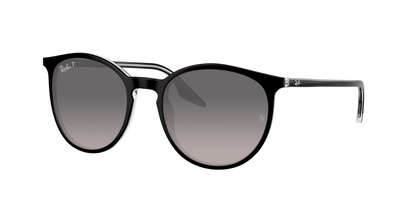 BLACK ON TRANSPARENT, Grey Gradient-Polarized, Rayban