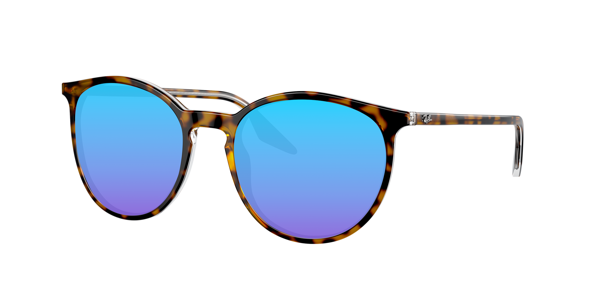 HAVANA ON TRANSPARENT, Blue-Mirrored, Sunberryrx