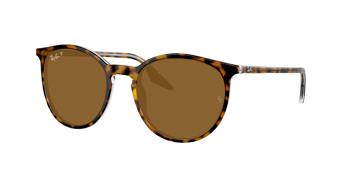 HAVANA ON TRANSPARENT, Brown-Polarized, Rayban