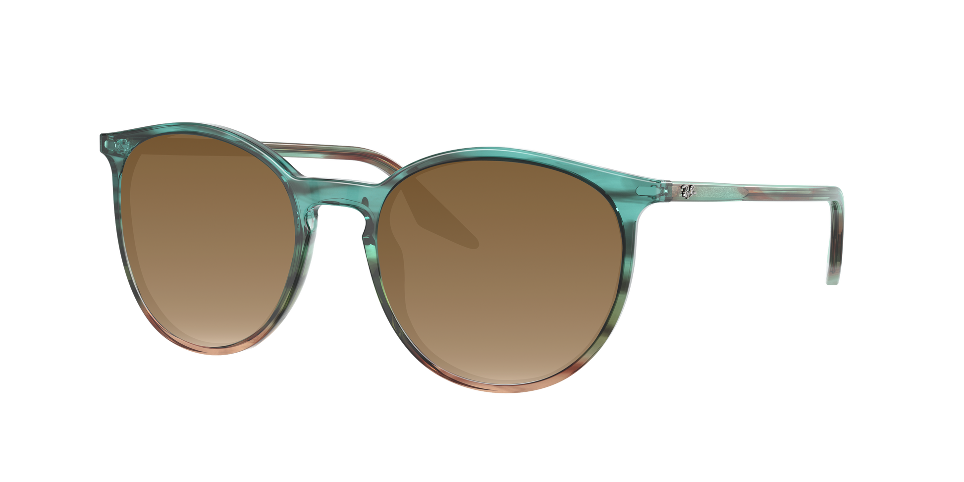 STRIPED BLUE AND GREEN, Brown Gradient, Sunberryrx