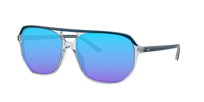BLU ON TRANSPARENT BLU, Blue-Mirrored, Sunberryrx
