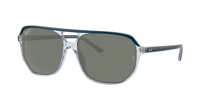 BLU ON TRANSPARENT BLU, Green-Polarized, Rayban