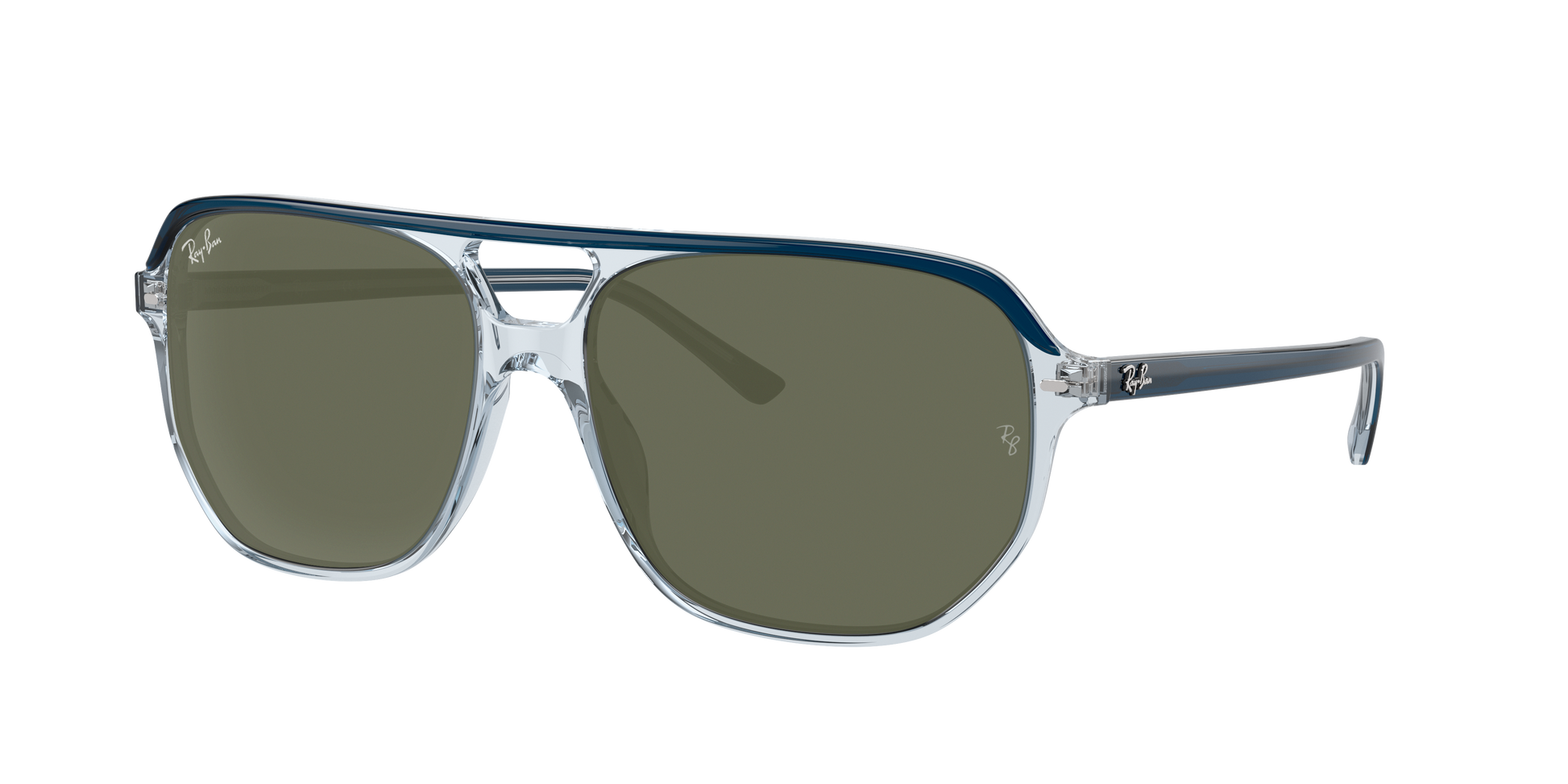 BLU ON TRANSPARENT BLU, Green, Rayban
