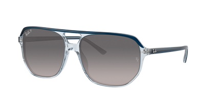BLU ON TRANSPARENT BLU, Grey Gradient-Polarized, Rayban