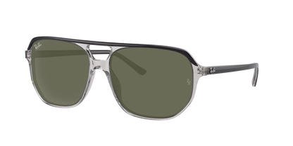 DARK GRAY ON TRANSPARENT, Green, Rayban