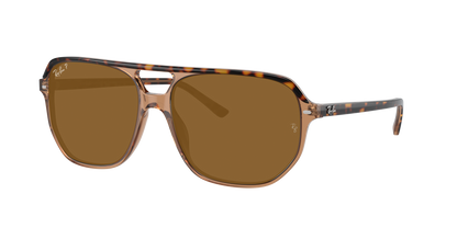HAVANA ON TRANSPARENT BR, Brown-Polarized, Rayban