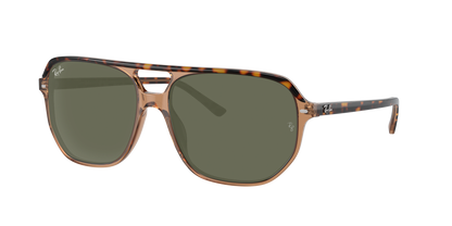 HAVANA ON TRANSPARENT BR, Green, Rayban