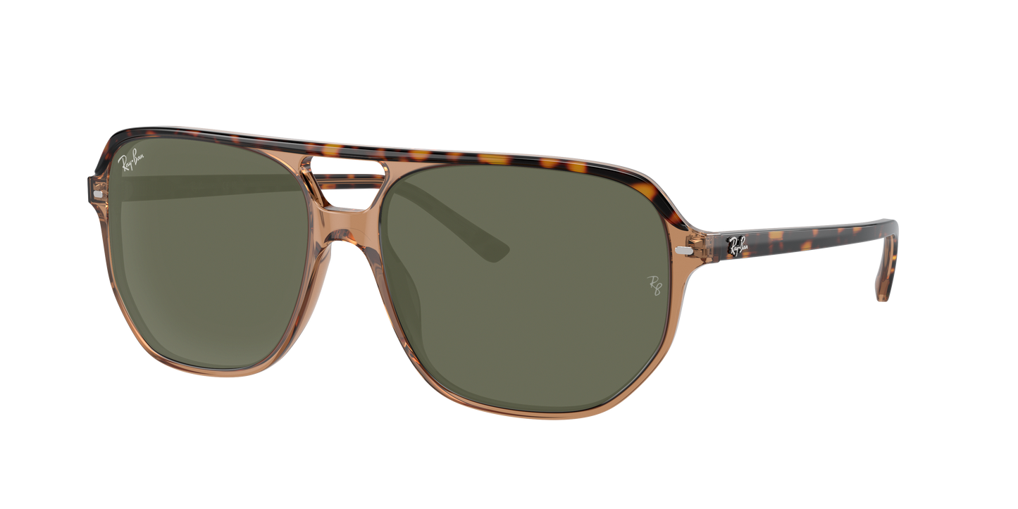 HAVANA ON TRANSPARENT BR, Green, Rayban