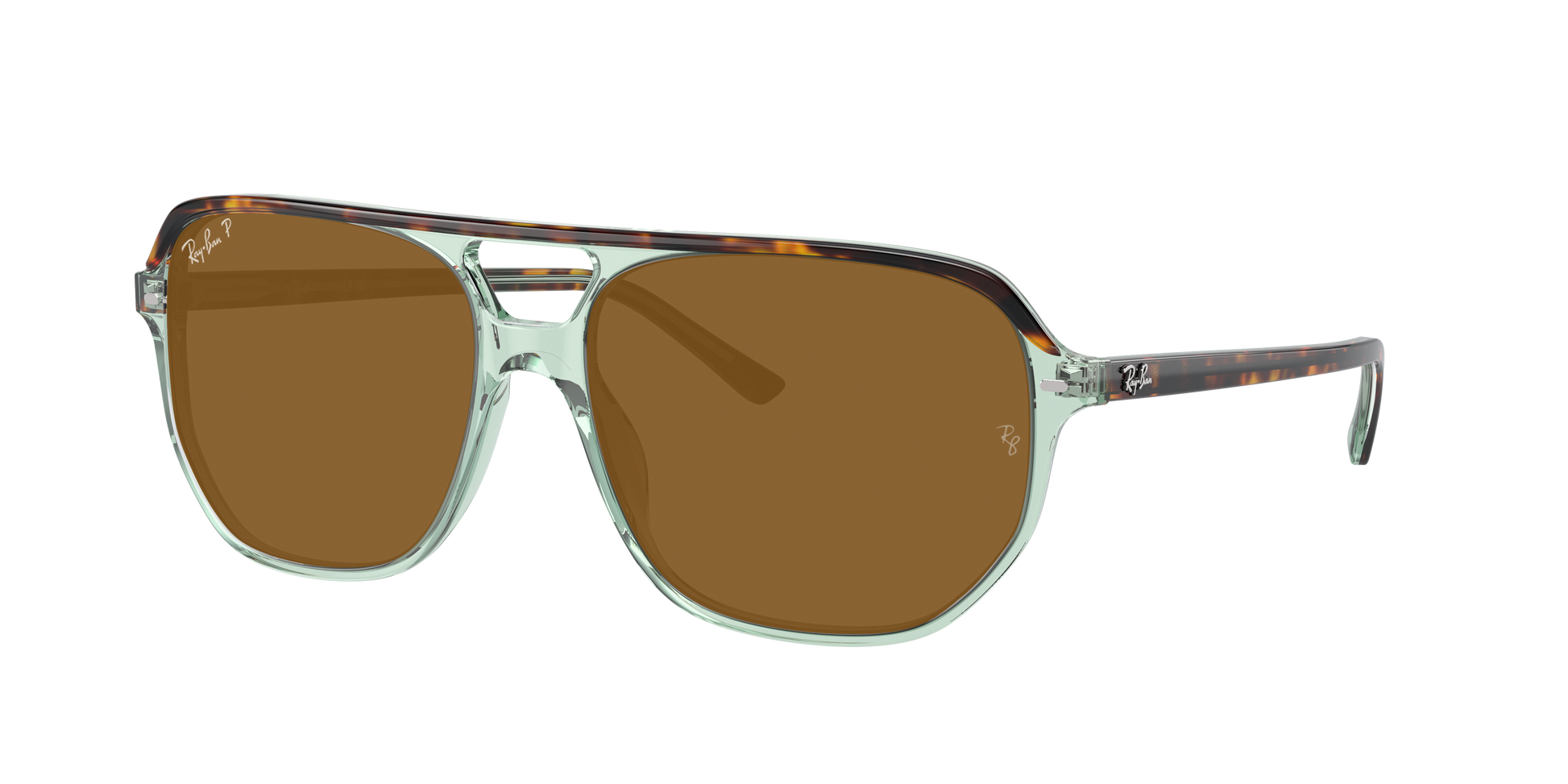 HAVANA ON TRANSPARENT GR, Brown-Polarized, Rayban