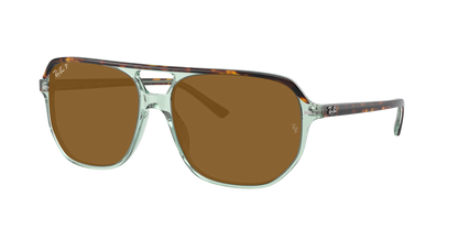 HAVANA ON TRANSPARENT GR, Brown-Polarized, Rayban
