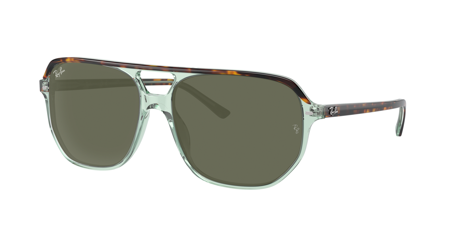 HAVANA ON TRANSPARENT GR, Green, Rayban