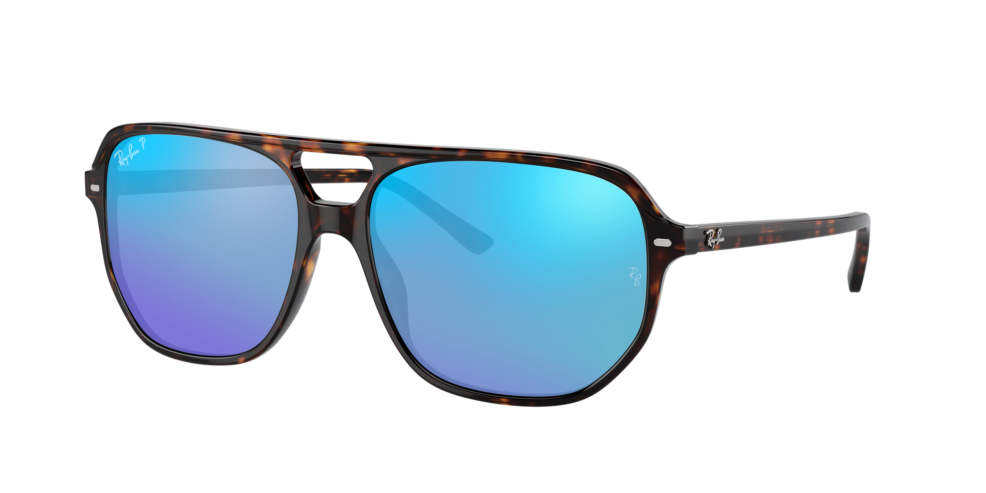 Havana, Mirrored Blue-Polarized, Rayban