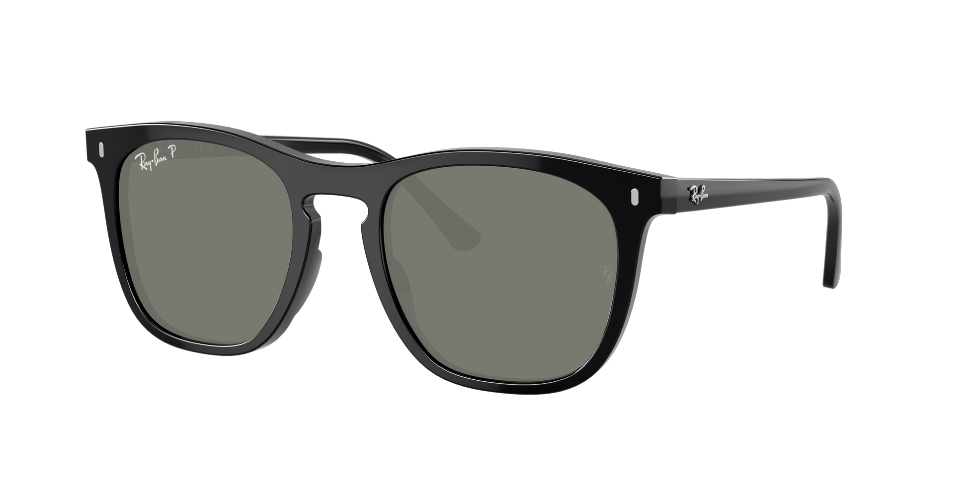 Black, Green-Polarized, Rayban