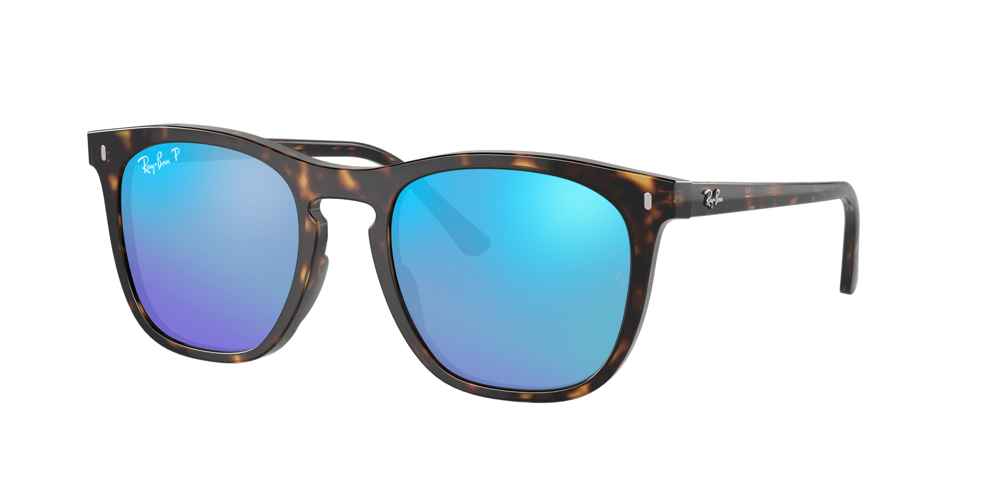 Havana, Mirrored Blue-Polarized, Rayban