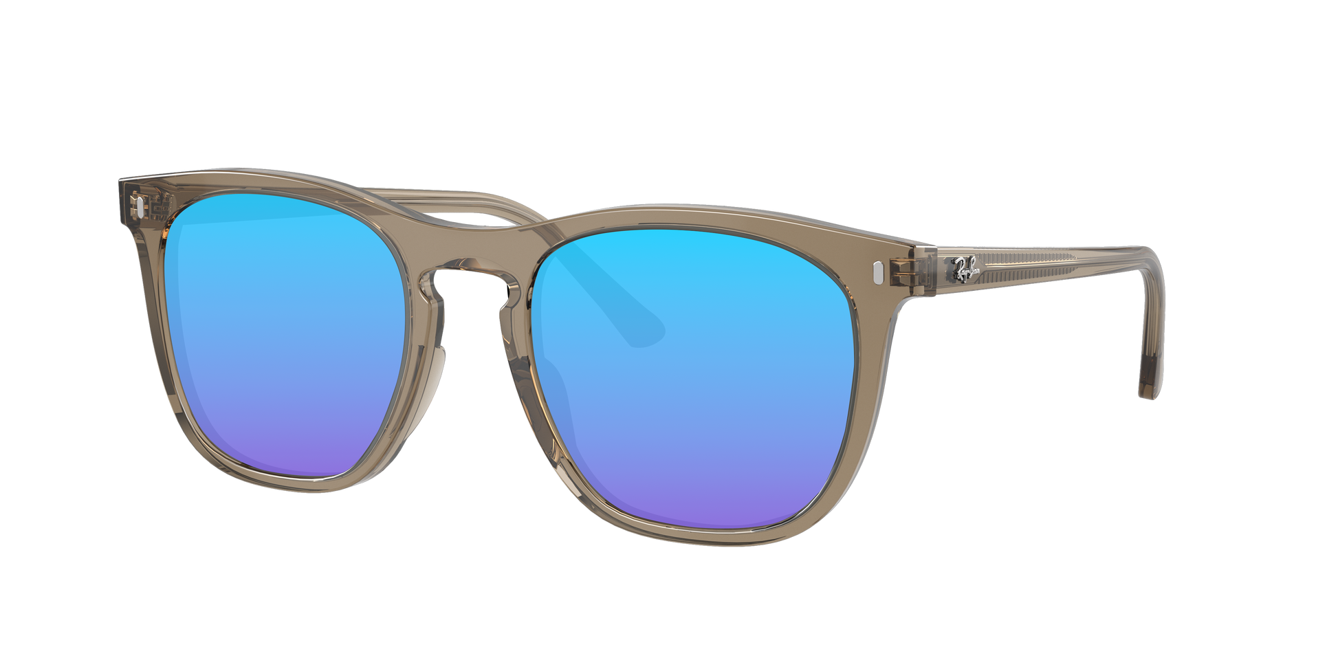 TRANSPARENT BROWN, Blue-Mirrored, Sunberryrx