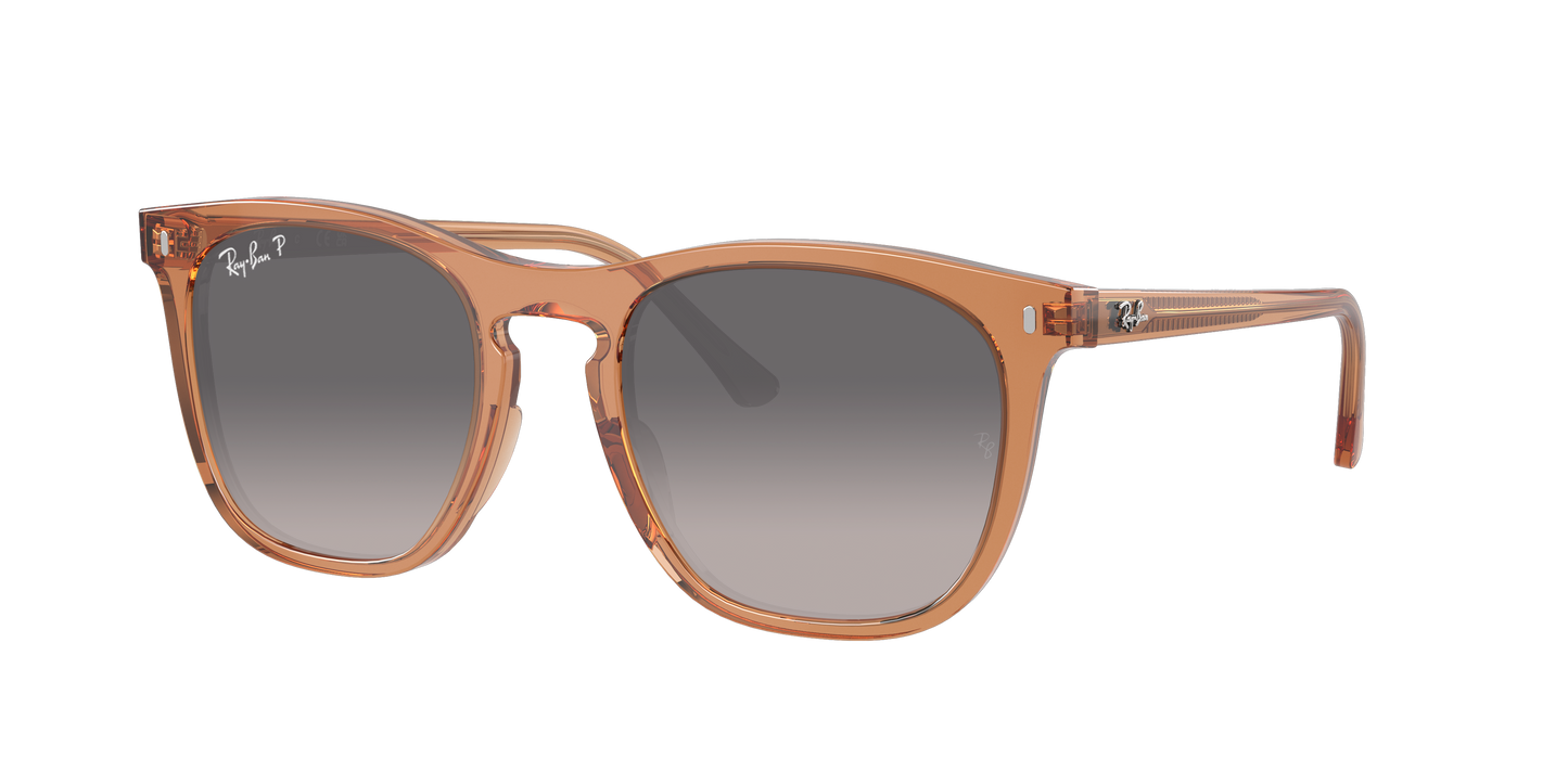 TRANSPARENT BROWN, Grey Gradient-Polarized, Rayban