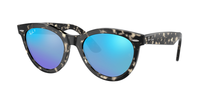 GREY HAVANA, Mirrored Blue-Polarized, Rayban