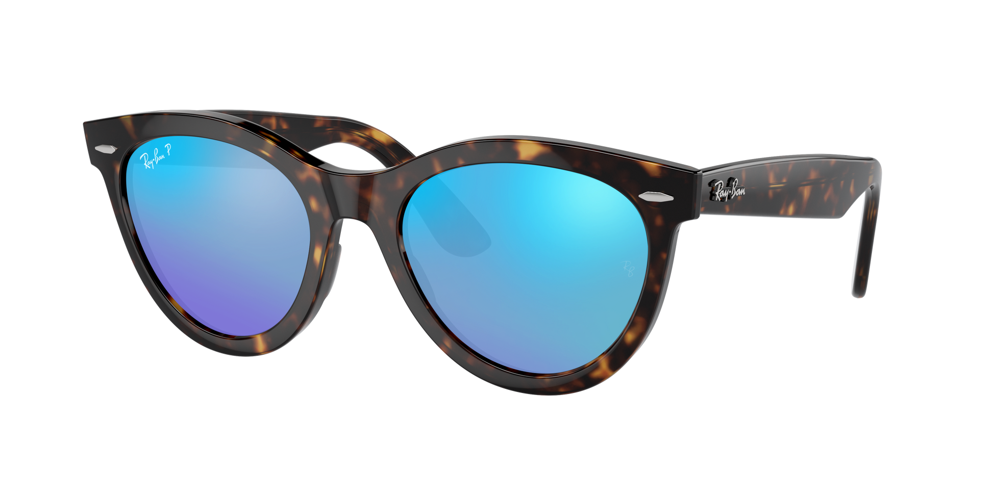 Havana, Mirrored Blue-Polarized, Rayban
