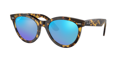 YELLOW HAVANA, Mirrored Blue-Polarized, Rayban