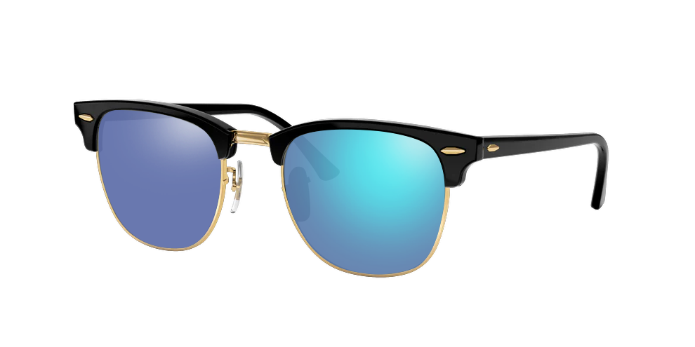 BLACK ON GOLD, Blue-Mirrored, Sunberryrx