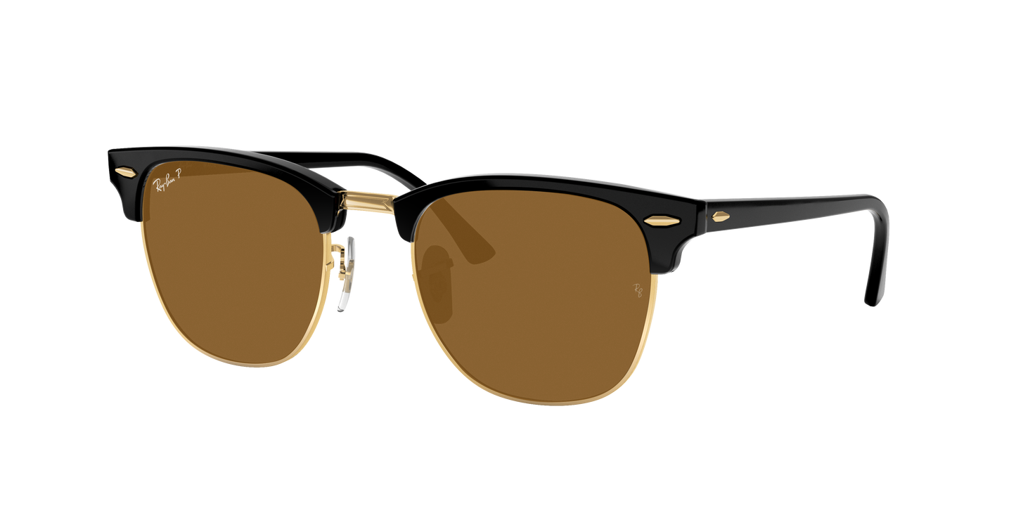BLACK ON GOLD, Brown-Polarized, Rayban