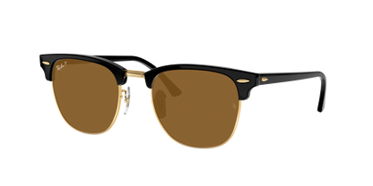 BLACK ON GOLD, Brown-Polarized, Rayban