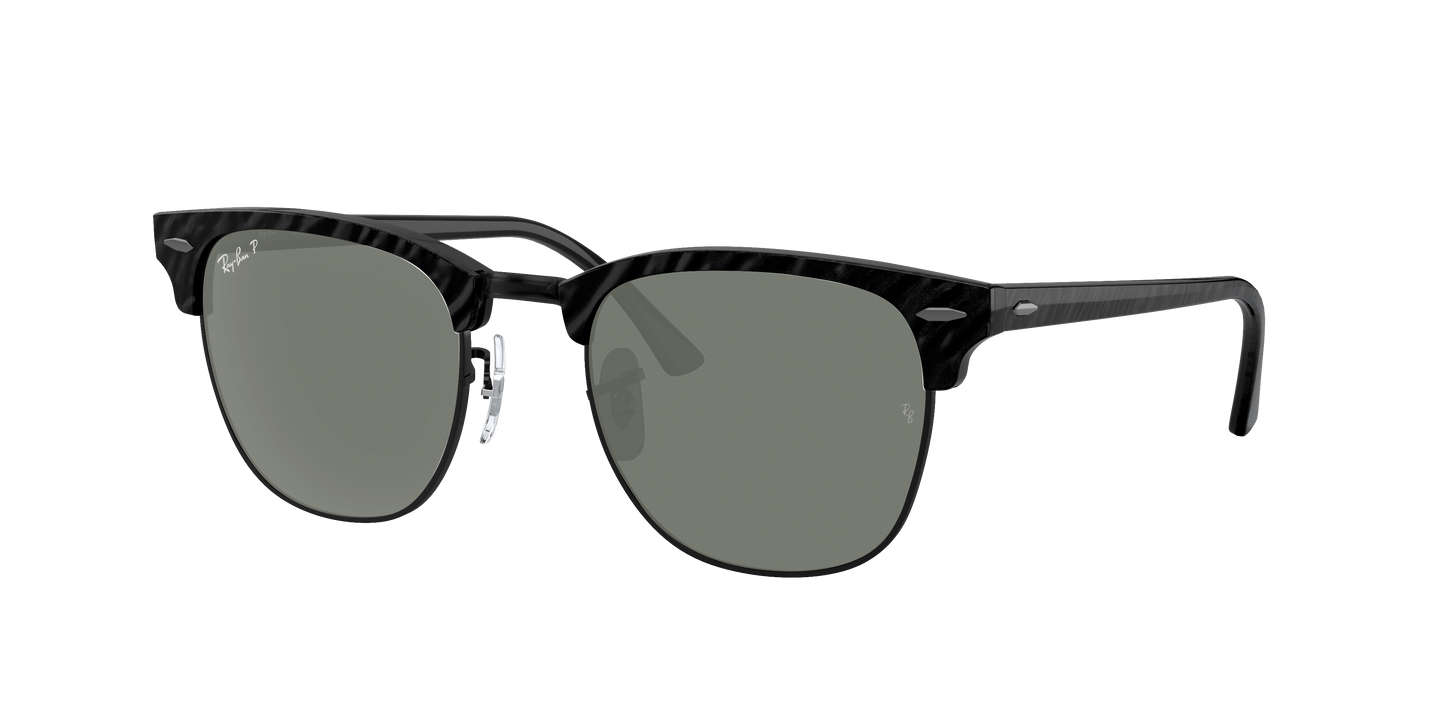 Black, Green-Polarized, Rayban