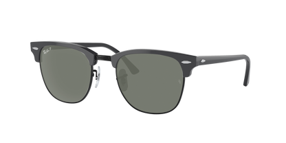 GREY ON BLACK, Green-Polarized, Rayban