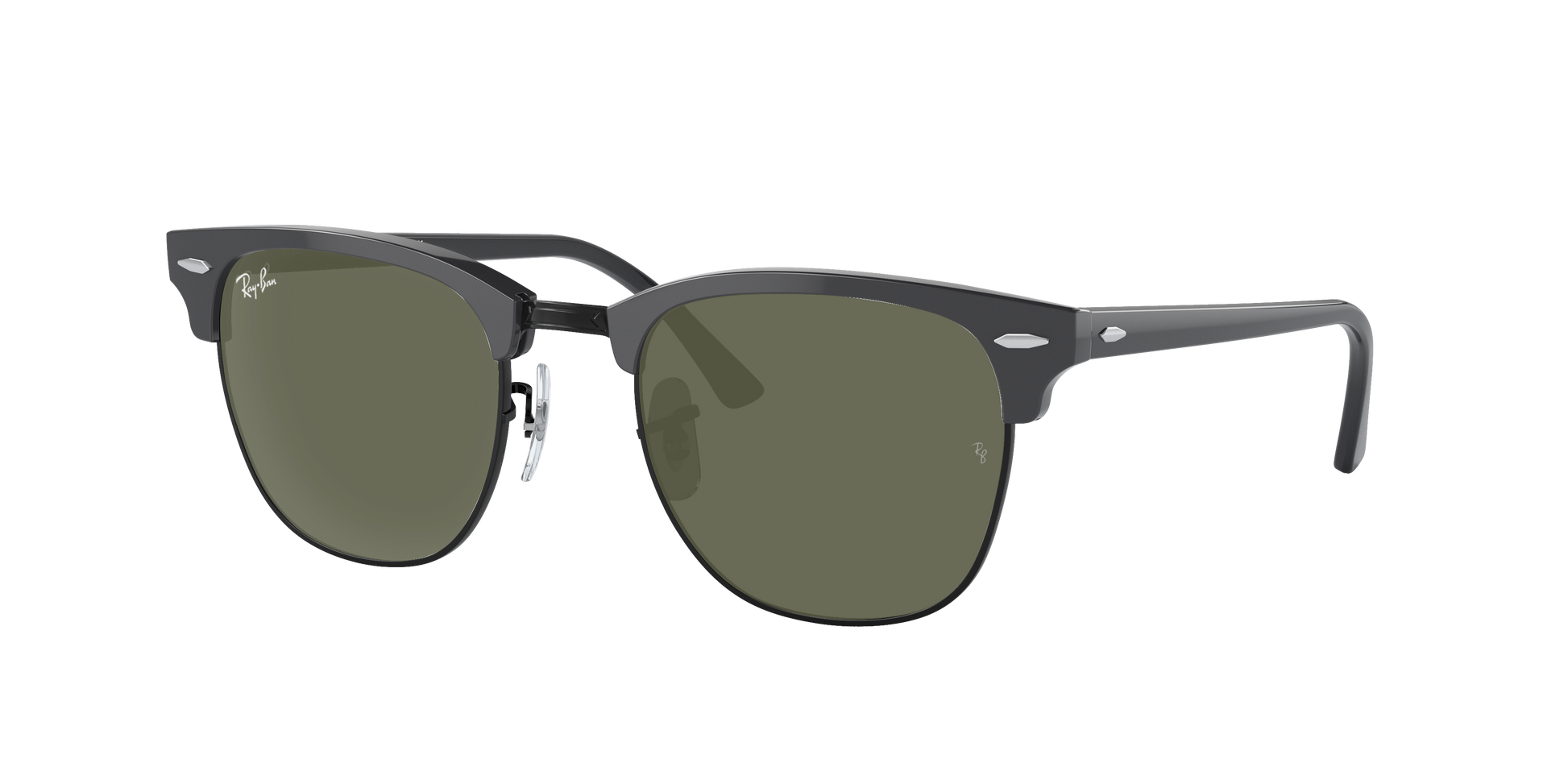 GREY ON BLACK, Green, Rayban