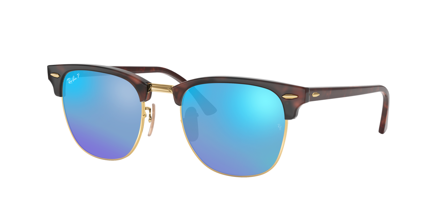 RED HAVANA, Mirrored Blue-Polarized, Rayban
