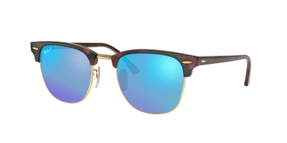 RED HAVANA, Mirrored Blue-Polarized, Rayban