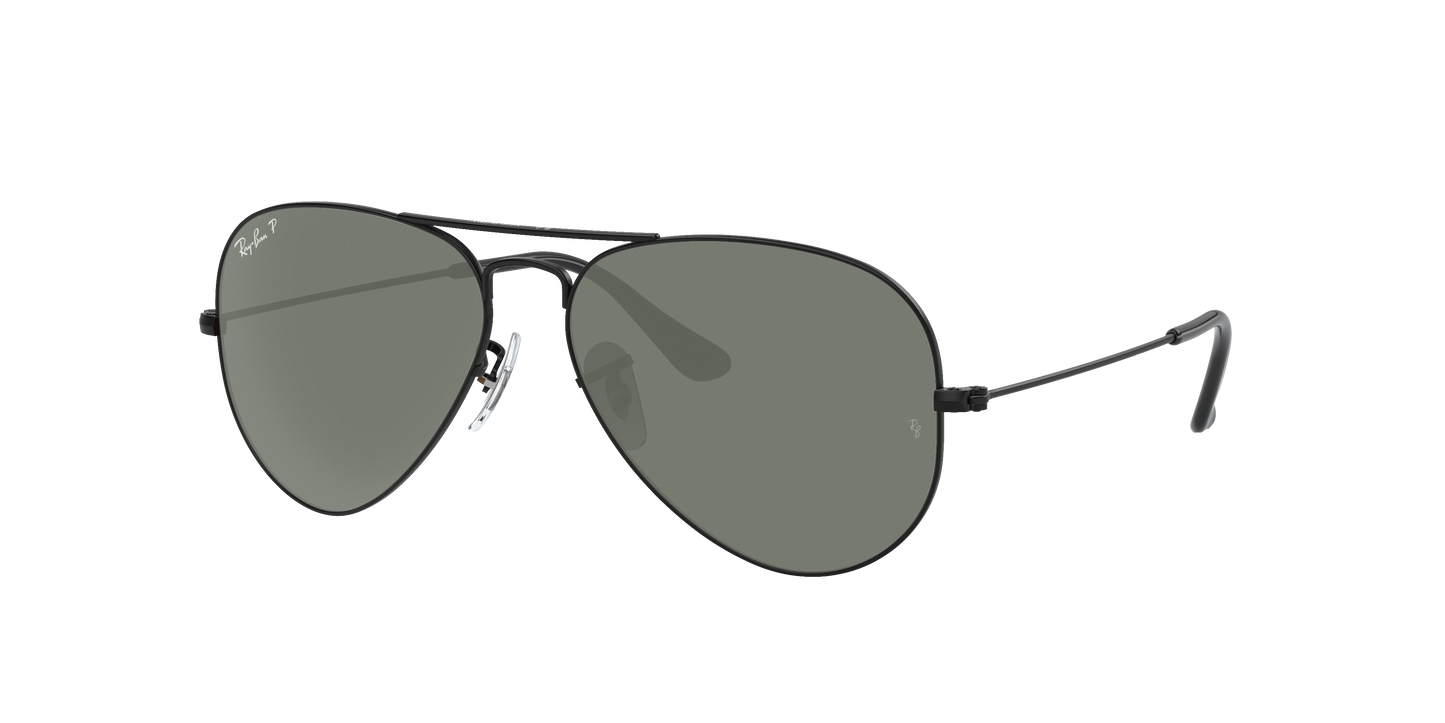 Black, Green-Polarized, Rayban