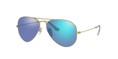 Gold, Blue-Mirrored, Sunberryrx
