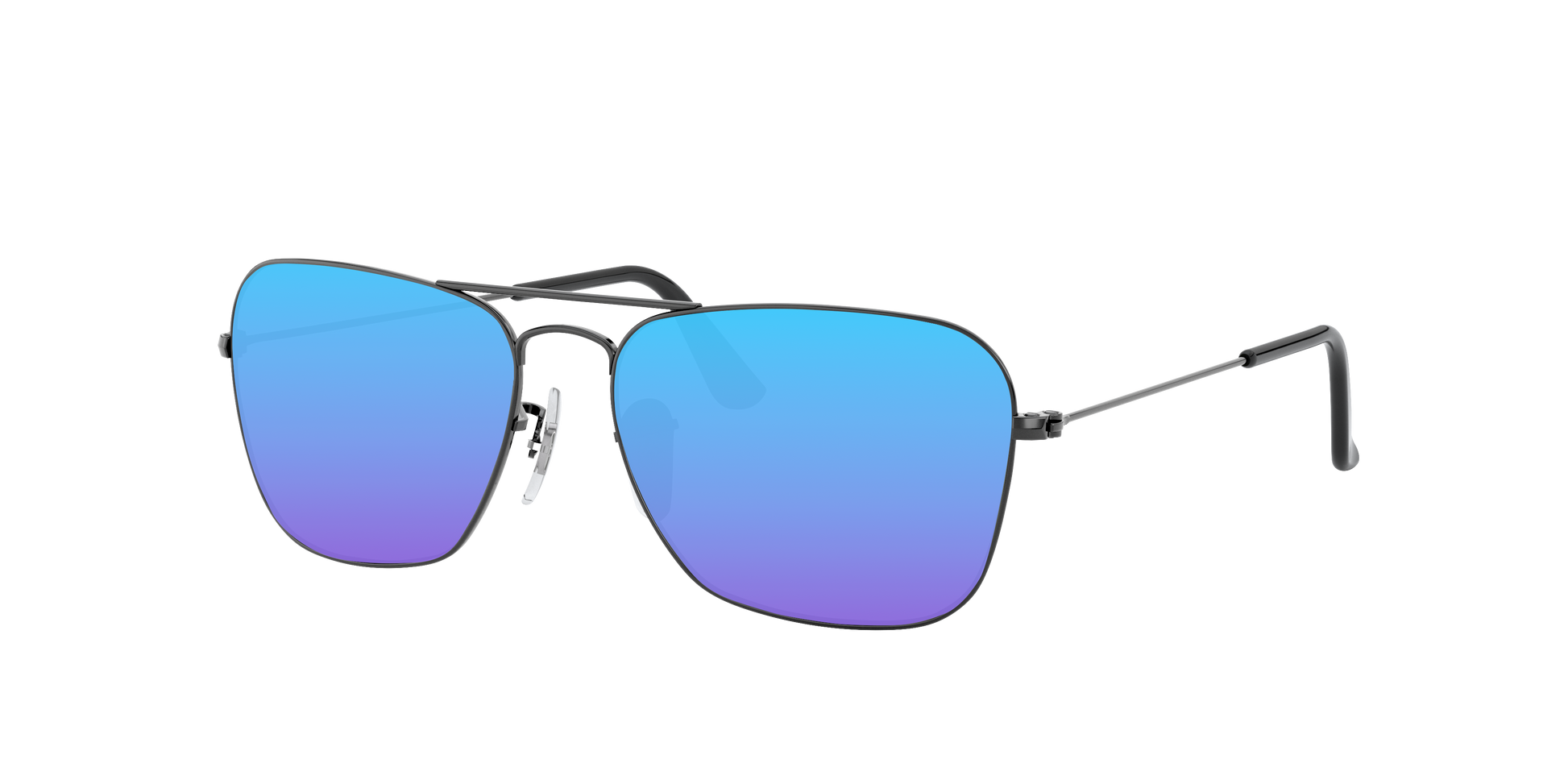 GUNMETAL, Blue-Mirrored, Sunberryrx